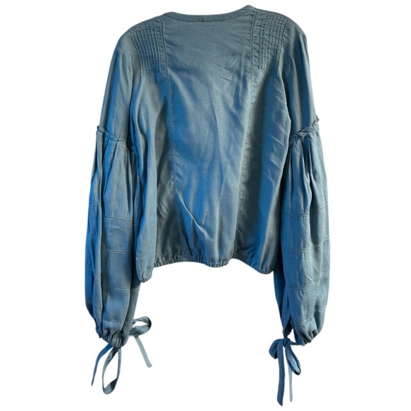 NWOT Free People High Swells linen top - Picture 4 of 5